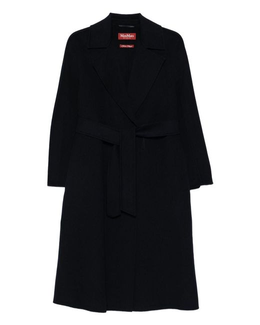 Max Mara Black Wool Long Coat