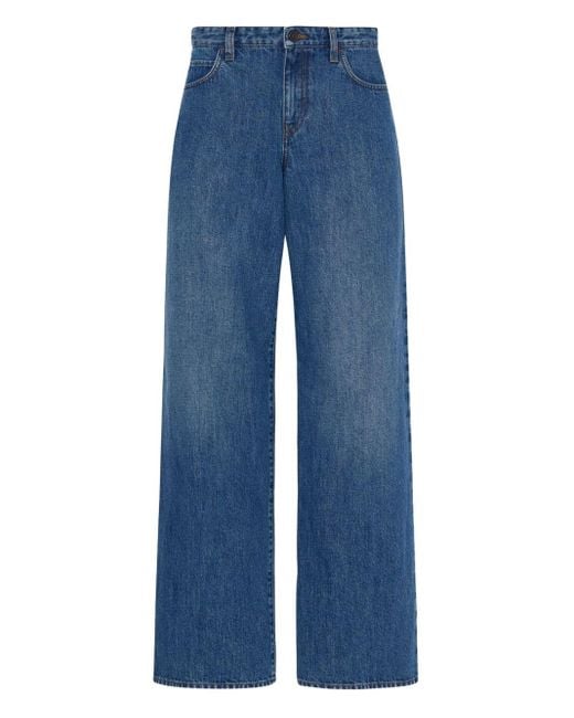 The Row Blue Eglitta Jean In Cotton