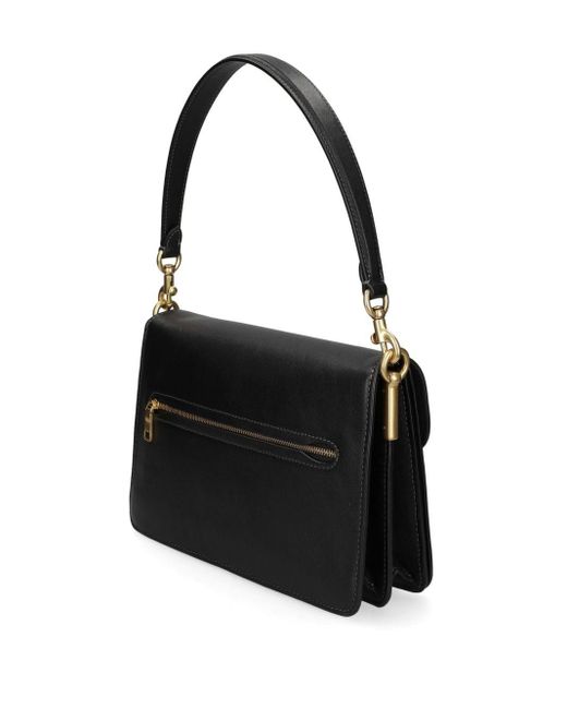 COACH Black Tabby Chain Leather Shoulder Bag