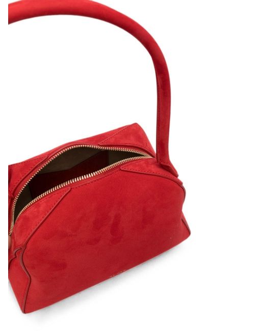 Alaïa Red Le Bouledogue Small Leather Shoulder Bag