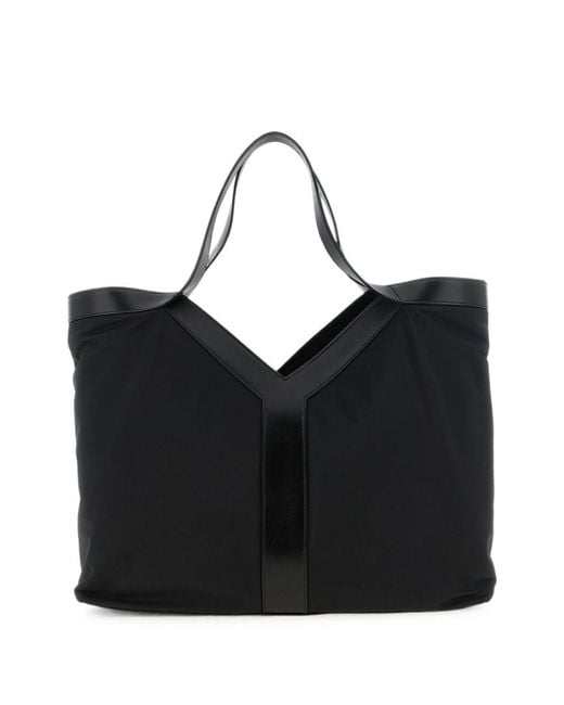 Saint Laurent Black Y Large Nylon Tote Bag for men