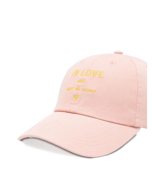 Forte_forte Pink Embroidered Baseball Cap