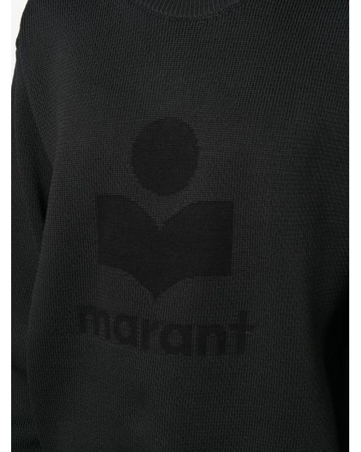Maglione Con Logo di Isabel Marant in Black da Uomo
