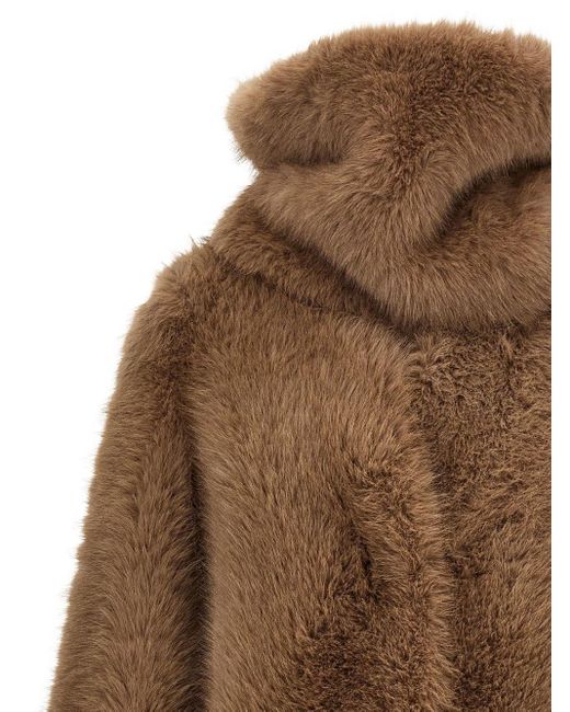 BB COUTURE Brown Biscuit Ecofur Coat
