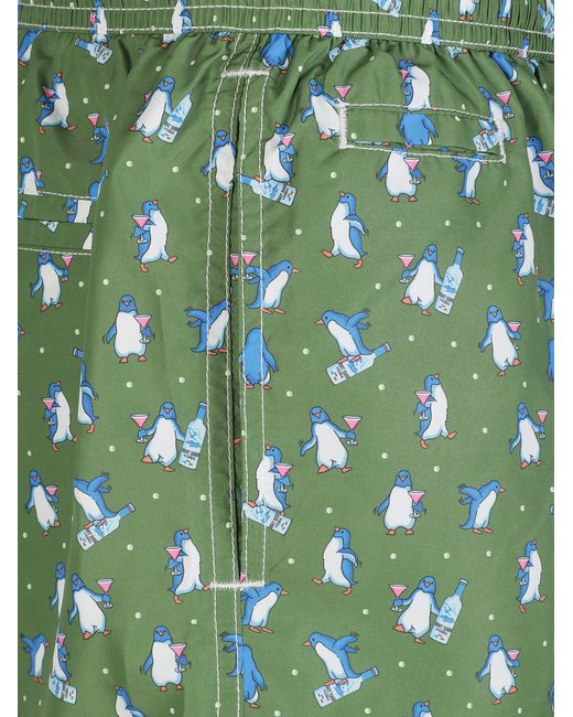 Mc2 Saint Barth Green Swim Trunks for men