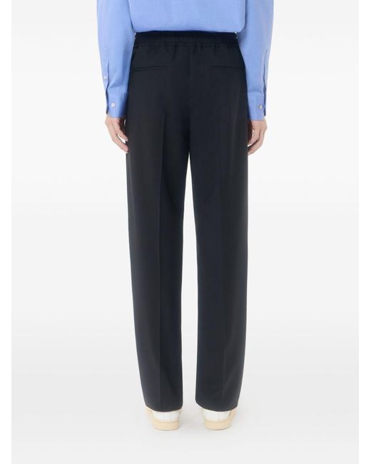 Valentino Black Vlogo Wool Trousers for men