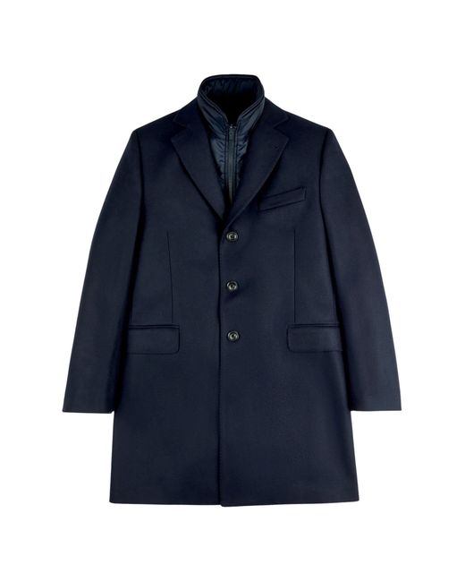 Fay Blue Coat With Inner Down Jacket for men