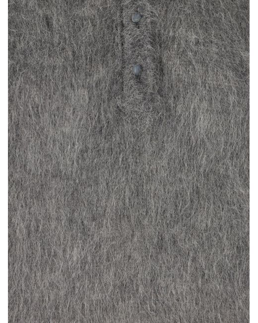 Chloé Gray Wool Polo Shirt