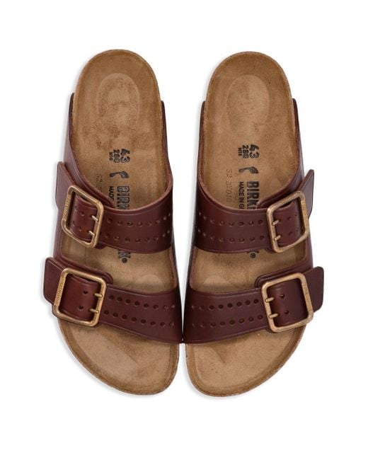 Birkenstock Brown Arizona Bold Leather Sandals for men