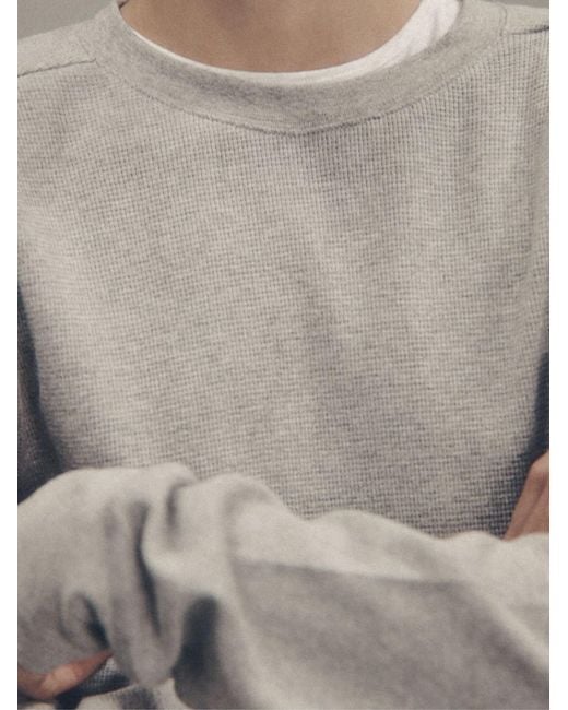 Entire studios Gray Thermal Long-Sleeved Shirt for men