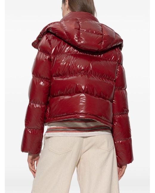 Moncler Red Puffer Jacket 'Niveole'