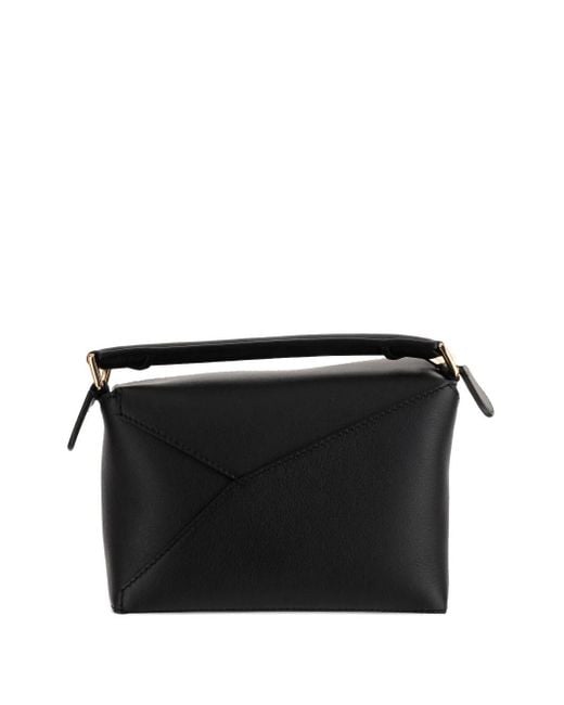 Loewe Black Puzzle Edge Mini Leather Handbag