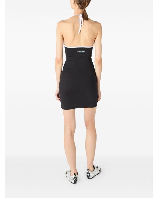 MARINE SERRE Black Moon Short Dress