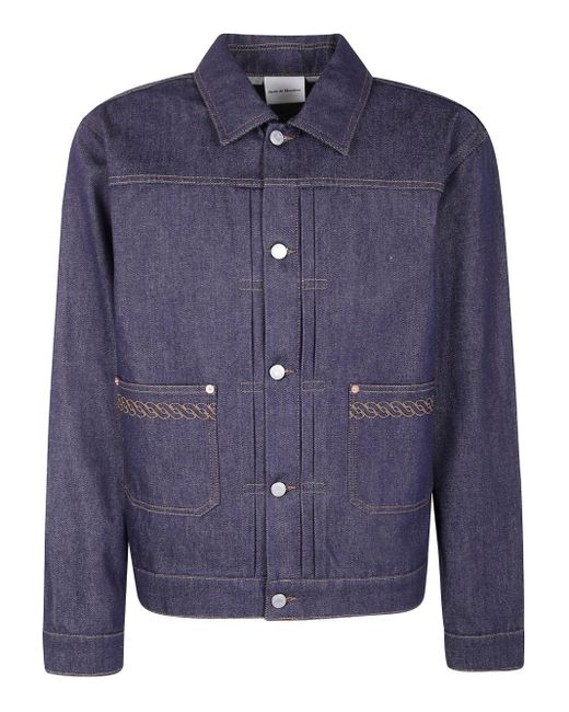 Drole de Monsieur Blue La Veste Denim Brut Jacket for men