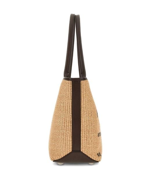 Hogan Natural Small Rafia Tote