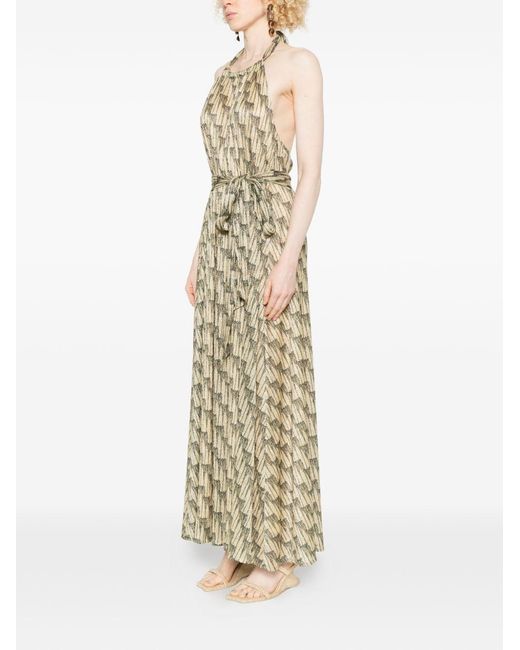 Siyu Metallic Ars Long Dress