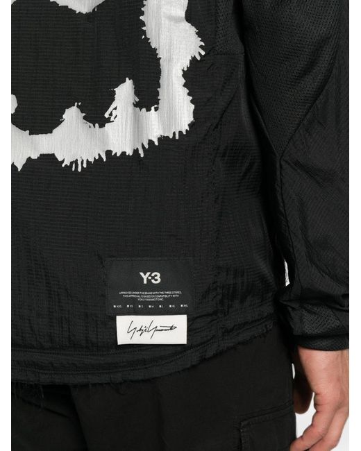 Y-3 Black Nylon Running Jacket for men