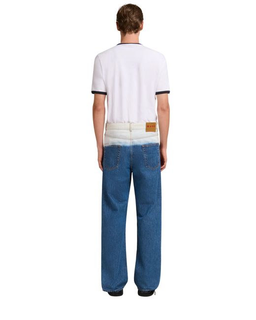 Marni Blue Cotton Jeans for men