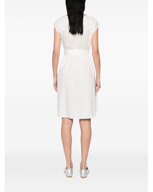 Woolrich White Cotton Short Dress