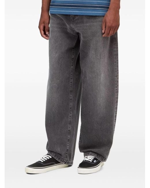 Carhartt Gray Denim Cotton Jeans for men