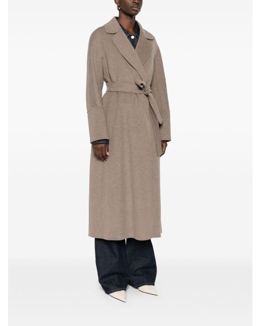 Max Mara Natural Wool Long Coat