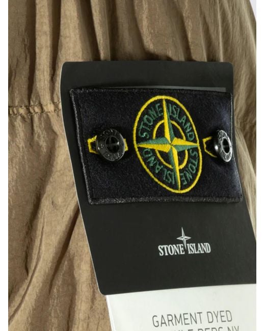 Stone Island Green Hooded Down Jacket for men