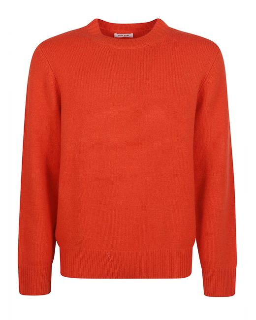 Soft Goat Red Round Neck Sweather for men