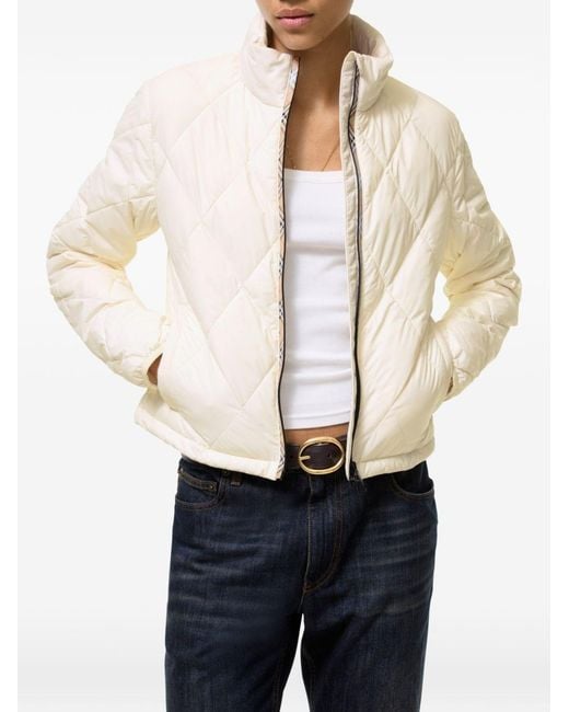 Burberry White Bramford Down Jacket