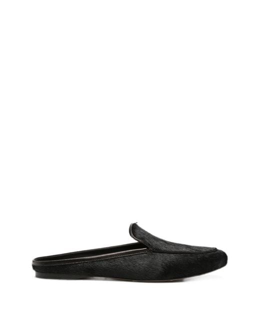 Forte_forte White Ponyskin Loafers