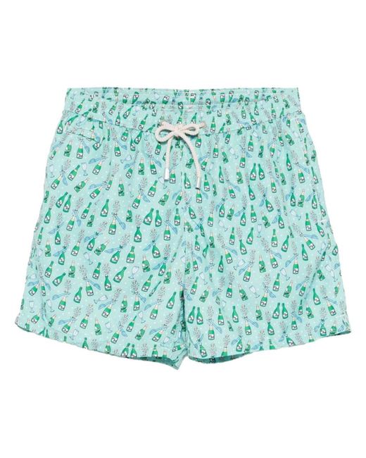 Mc2 Saint Barth Blue Lighting Micro Fantasy Sea Boxer for men