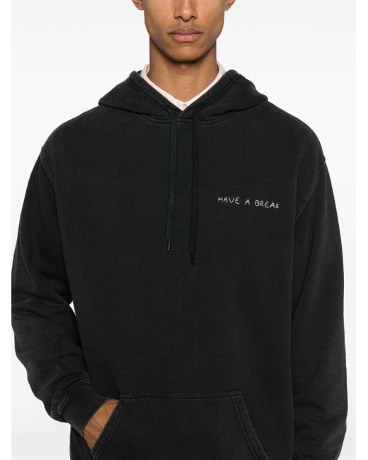 Maison Labiche Black Have A Break Sweatshirt for men