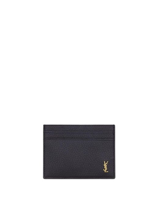 Saint Laurent Blue Tiny Cassandre Card Holder for men