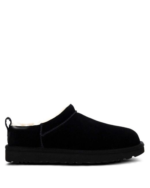 Ugg Black Classic Micro Slip On Plush Interior