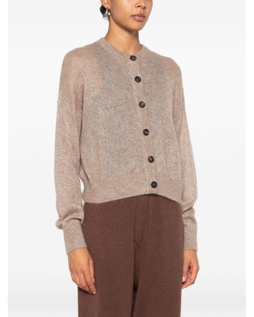 Brunello Cucinelli Natural Wool Cardigan