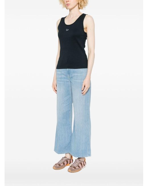 Maison Kitsuné Blue Baby Fox Cotton Tank Top