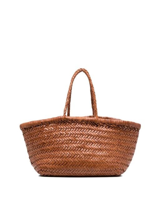 Dragon Diffusion Brown Bamboo Triple Jump Small Tote Bag