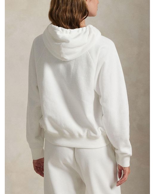 Polo Ralph Lauren White Shrunken Fit Sweatshirt