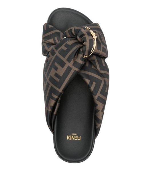 Fendi Black Feel Slide