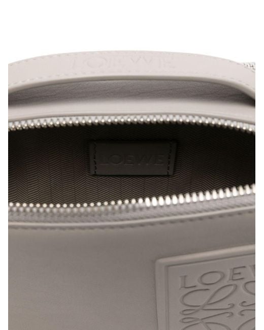 Loewe Gray Patch Leather Camera Bag for men