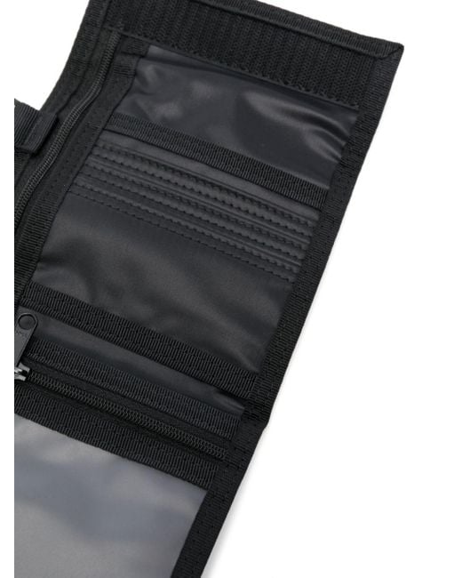 Porter-Yoshida and Co Black Logo-appliqué Tri-fold Wallet for men