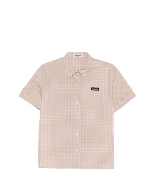 Miu Miu Pink Cotton Shirt