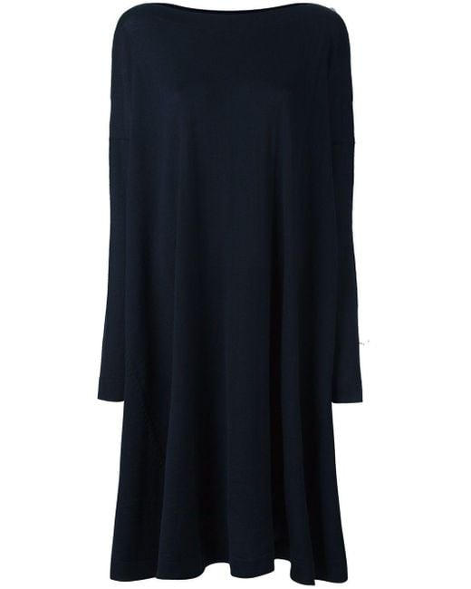 Daniela Gregis Blue Wool Short Dress