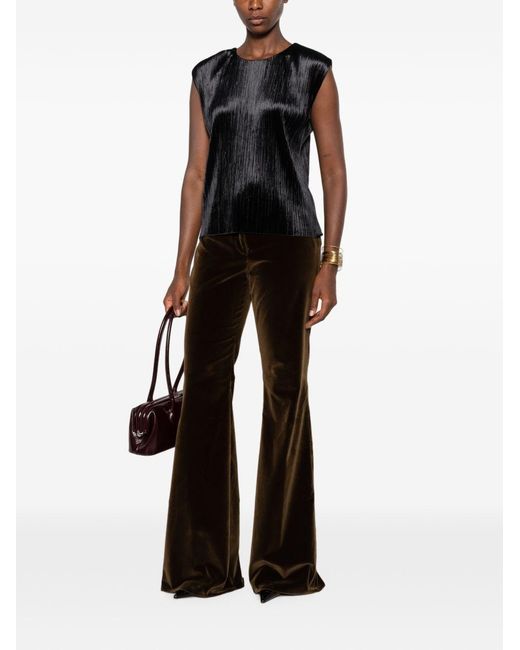 Forte_forte Black Pleated Top