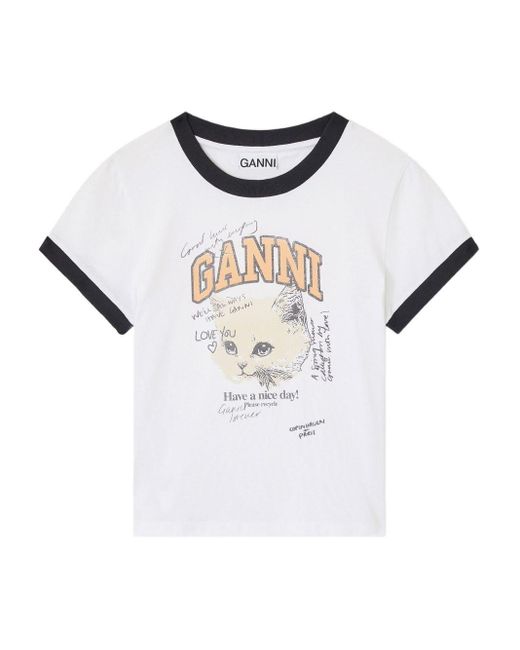 Ganni White T-Shirt