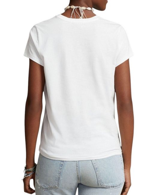 Polo Ralph Lauren White Cotton T-Shirt
