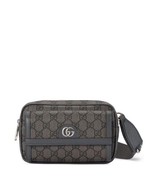 Gucci Ophidia Mini Leather-trimmed Monogrammed Supreme Coated