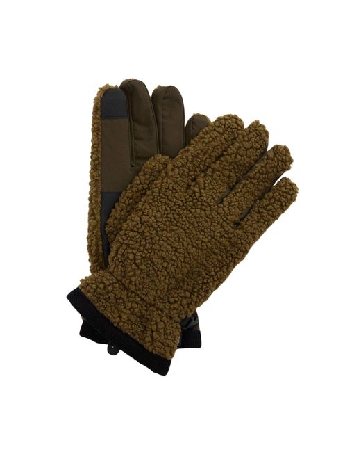 Barbour Green Field Fleece Gloves for men