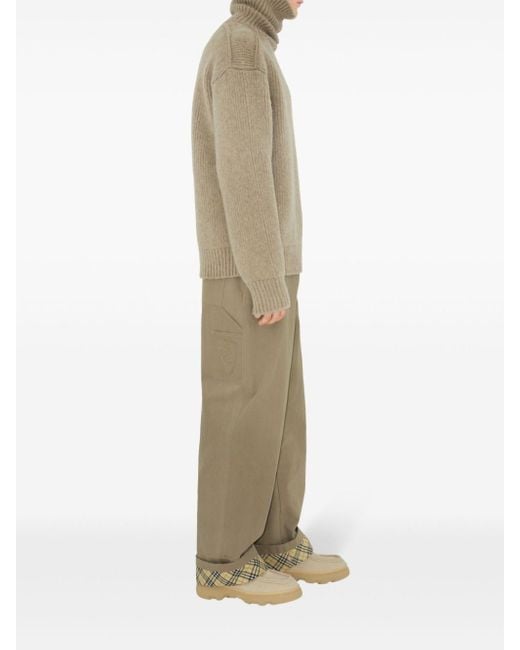 Burberry Natural Comfortable Fit Trousers for men