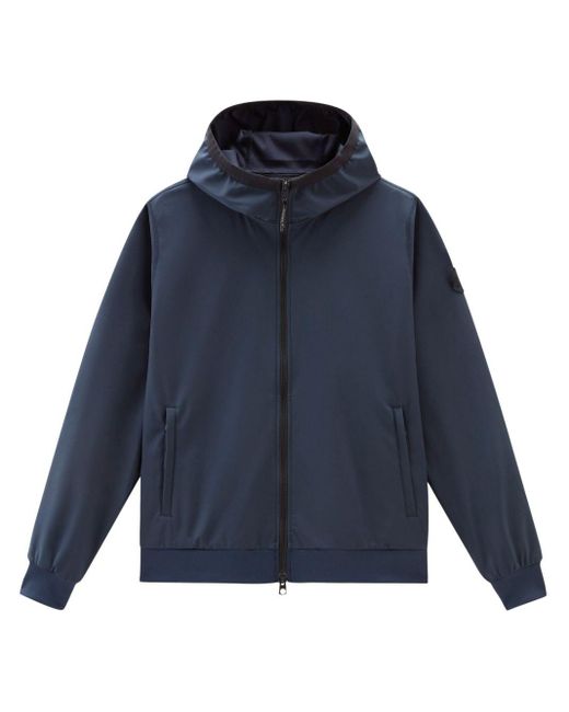 Woolrich Blue Jacket With Zip for men