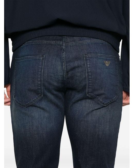 Emporio Armani Blue Denim Cotton Jeans for men